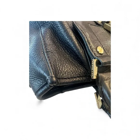 Tory Burch Amanda Black Leather Hobo Tote Bag Convertible Shoulder Crossbody - Picture 10 of 10
